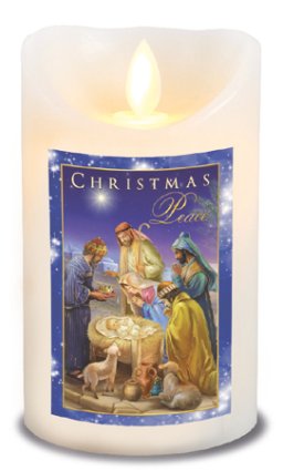 Nativity LED Candle