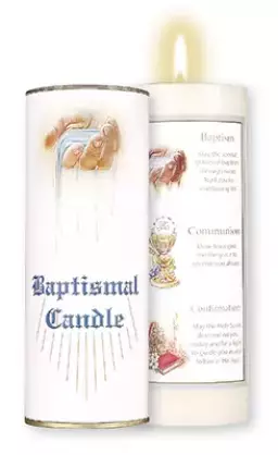 Boxed Baptismal Candle -Communion and Confirmation