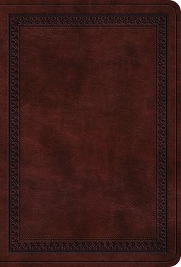 ESV Large Print Value Compact Bible (TruTone, Mahogany, Border Design)