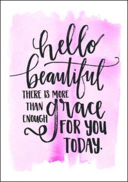 Hello Beautiful Mini Card