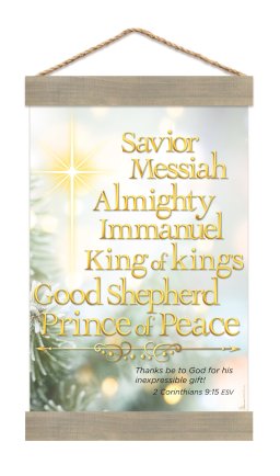 A Gift Given Christmas Wall Banner