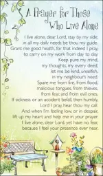 Prayer For Those Who Live Alone (pack of 20)