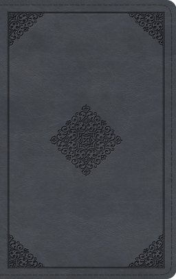 ESV Large Print Thinline Bible (TruTone, Azurite Blue, Ornament Design)