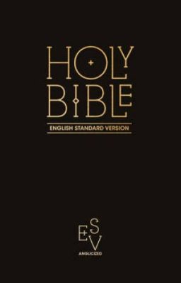 ESV Pew Bible, Black, Hardback, Anglicised, Lightweight Format, Easy to Read Font, 65 Responsive readings
