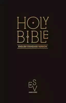 ESV Pew Bible, Black, Hardback, Anglicised, Lightweight Format, Easy to Read Font, 65 Responsive readings