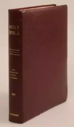 KJV Old Scofield Study Bible Large Print Edition / Bonded  Leather / Burgundy