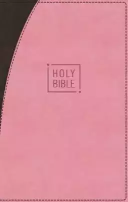 Niv, Premium Gift Bible, Leathersoft, Pink/Brown, Red Letter Edition, Indexed, Comfort Print
