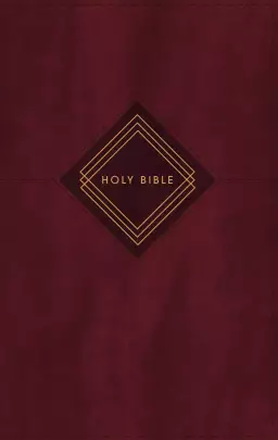 NIV, The Grace and Truth Study Bible (Trustworthy and Practical Insights), Personal Size, Leathersoft, Burgundy, Red Letter, Thumb Indexed, Comfort Print