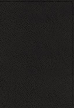NASB, Single-Column Reference Bible, Wide Margin, Premium Goatskin Leather, Black, Premier Collection, Black Letter, 1995 Text, Art Gilded Edges, Comfort Print