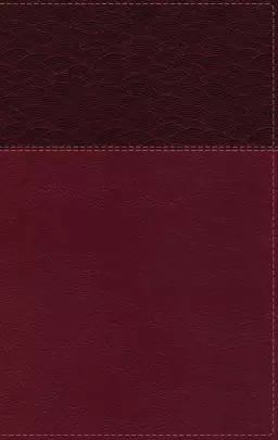 NASB, Thinline Bible, Large Print, Leathersoft, Burgundy, Red Letter, 2020 Text, Comfort Print
