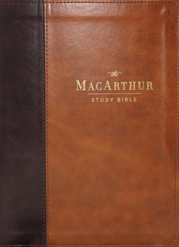 NASB, MacArthur Study Bible, Brown Leathersoft, Thumb Indexed, 1995 Text, Comfort Print