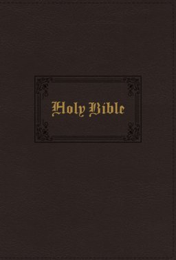KJV Holy Bible: Large Print Thinline, Brown Leathersoft, Red Letter, Comfort Print: King James Version