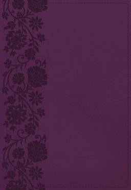 KJV Holy Bible: Large Print Single-Column with 43,000 End-of-Verse Cross References, Purple Leathersoft, Personal Size, Red Letter, Comfort Print: King James Version