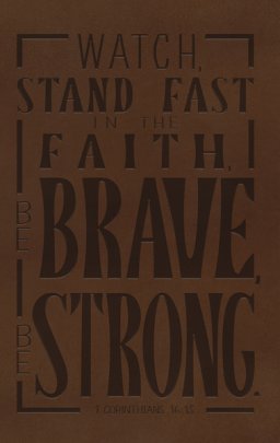 NKJV, Giant Print Center-Column Reference Bible, Verse Art Cover Collection, Genuine Leather, Brown, Thumb Indexed, Red Letter, Comfort Print