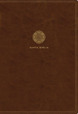 RVR60, Santa Biblia, Letra Supergigante, Leathersoft, Café, con Cierre, Comfort Print