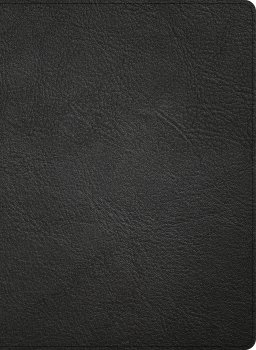 KJV Single-Column Wide-Margin Bible, Holman Handcrafted Collection, Black Premium Goatskin