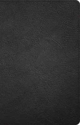 CSB Thinline Reference Bible, Black Genuine Leather, Indexed