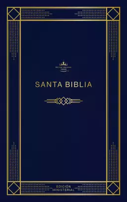 RVR 1960 Biblia edición ministerial, azul oscuro, tapa rústica