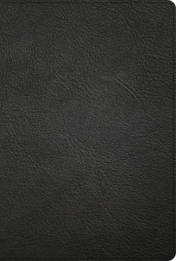 KJV Large Print Thinline Bible, Black Genuine Leather
