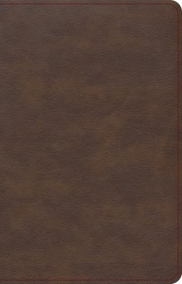 KJV Single-Column Compact Bible, Brown LeatherTouch, Words of Christ in Red