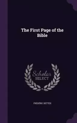 The First Page of the Bible