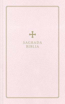 Biblia Católica, Regalos y Ceremonias, Piel reciclada, Rosado, Comfort Print