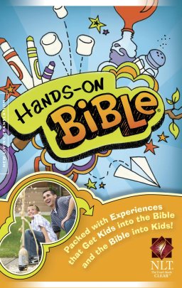 NLT Hands-On Bible, Blue, Paperback, Key Verse Activities, Science experiments, Crafts and Snacks, Personal Reading Plan, Color illustrations, Extra online resources