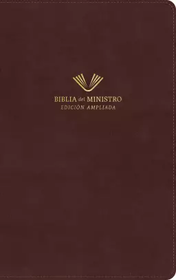 RVR 1960 Biblia del ministro, edición ampliada, caoba piel fabricada