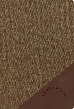 RVR 1960 Biblia letra grande tamaño manual, café duotono símil piel con índice (Edición 2023)