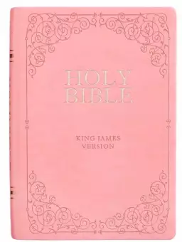 KJV Bible Giant Print Full-size Faux Leather, Pink