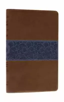 ESV Thinline Bible: Chocolate & Blue, Paisley Design, Trutone 