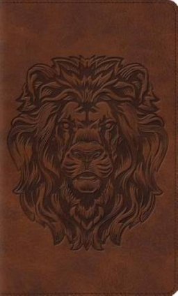 ESV Thinline Bible (TruTone, Brown, Royal Lion Design)
