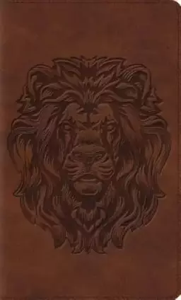ESV Thinline Bible (TruTone, Brown, Royal Lion Design)