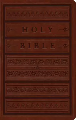 ESV Large Print Personal Size Bible (Trutone, Brown, Engrave