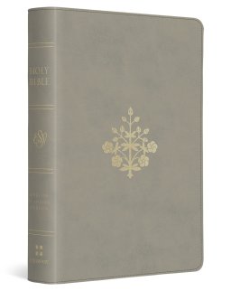 ESV Large Print Compact Bible (TruTone, Stone, Branch Design)
