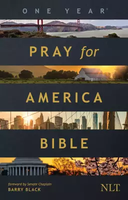 One Year Pray for America Bible NLT (Softcover)