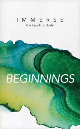 NLT Immerse Old Testament: Beginnings, White, Paperback, The Reading Bible