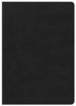 CSB He Reads Truth Bible, Black LeatherTouch Indexed