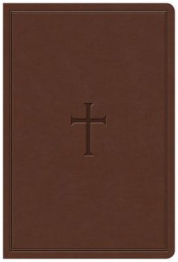KJV Giant Print Reference Bible, Brown LeatherTouch