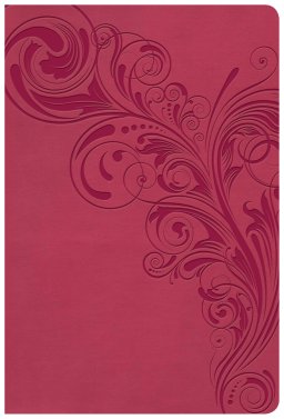 KJV Giant Print Reference Bible, Pink LeatherTouch