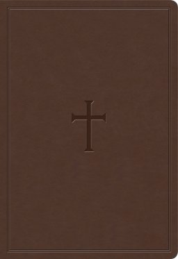 KJV Super Giant Print Reference Bible, Brown LeatherTouch, Indexed