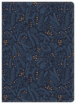 CSB Study Bible, Navy LeatherTouch, Indexed