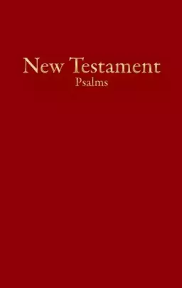 KJV Economy New Testament with Psalms, Burgundy Trade Paper