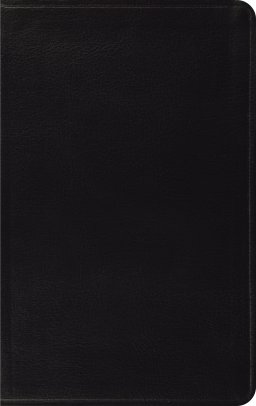 ESV Thinline Bible, Black, Bonded Leather, Two-Column Format, Concordance, Words of Jesus in Red Text, Presentation Pages, Ribbon Marker, Gold Page Edging