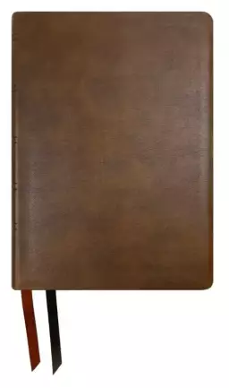 NASB 2020 Wide Margin Reference Bible, Brown, Leathertex