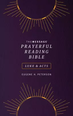 Message Prayerful Reading Bible: Luke & Acts (Softcover, Purple)