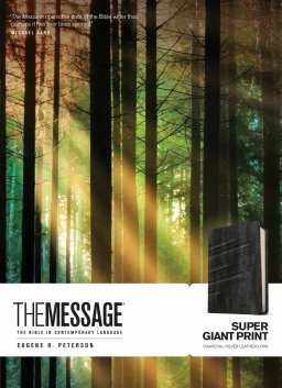 The Message Super Giant Print (Leather-Look, Charcoal/Silver)