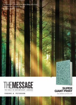 The Message Super Giant Print (Leather-Look, Teal Berries)