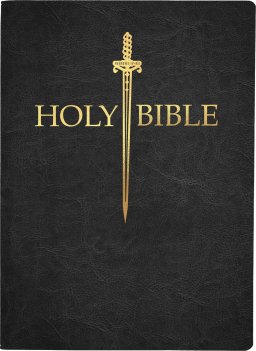 KJV Sword Bible, Large Print, Black Genuine Leather, Thumb Index: (Red Letter, Premium Cowhide, 1611 Version)