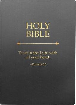 KJV 1611 Sword Holy Bible, Trust in the Lord Life Verse Edition, Large Print, Black Ultrasoft: (Red Letter)